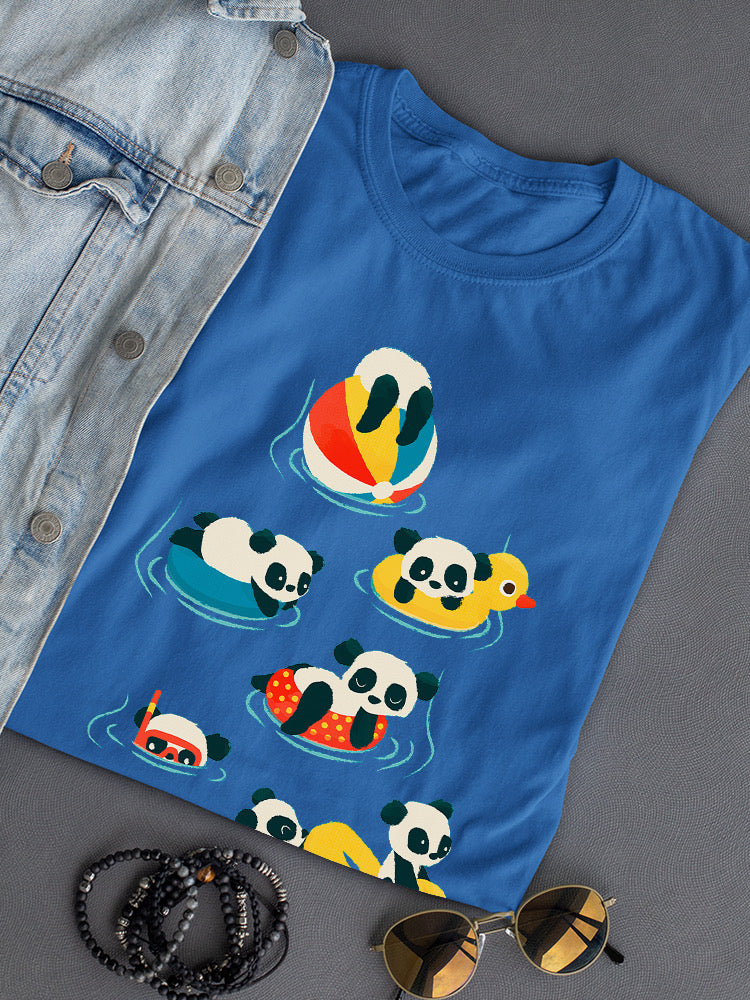 Panda Vacation T-shirt -Jay Fleck Designs
