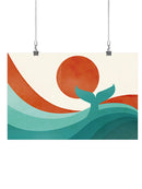Whale Tail In The Sunset Wall Art -Jay Fleck Designs