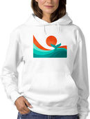 Whale Tail In The Sunset Hoodie -Jay Fleck Designs