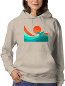 Whale Tail In The Sunset Hoodie -Jay Fleck Designs