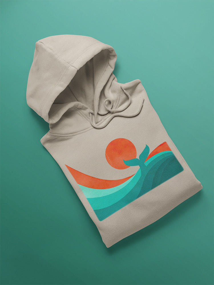 Whale Tail In The Sunset Hoodie -Jay Fleck Designs