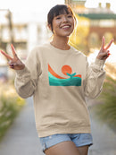Whale Tail In The Sunset Hoodie -Jay Fleck Designs