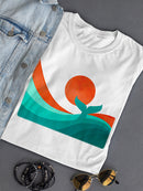 Whale Tail In The Sunset T-shirt -Jay Fleck Designs