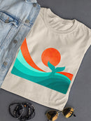 Whale Tail In The Sunset T-shirt -Jay Fleck Designs