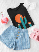 Hedgehogs On A Cactus T-shirt -Jay Fleck Designs