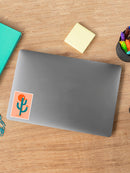 Hedgehogs On A Cactus Sticker -Jay Fleck Designs