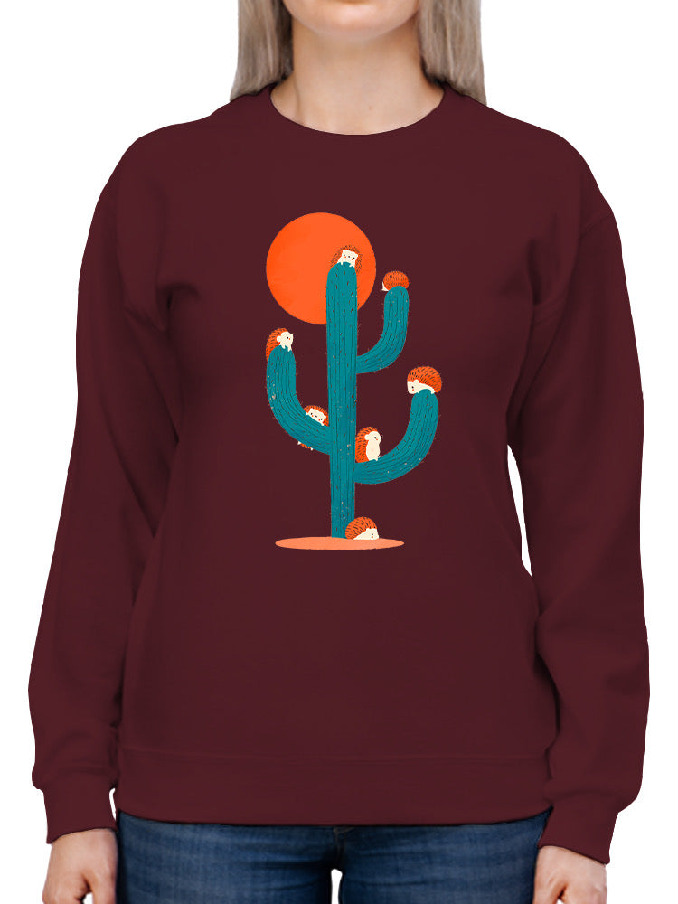 Hedgehogs On A Cactus Sweatshirt -Jay Fleck Designs