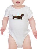 Birds On A Dachsund Bodysuit -Jay Fleck Designs