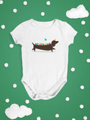 Birds On A Dachsund Bodysuit -Jay Fleck Designs
