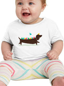 Birds On A Dachsund Bodysuit -Jay Fleck Designs