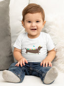 Birds On A Dachsund Bodysuit -Jay Fleck Designs