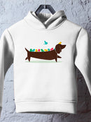 Birds On A Dachsund Hoodie -Jay Fleck Designs