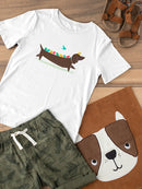 Birds On A Dachsund T-shirt -Jay Fleck Designs