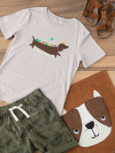 Birds On A Dachsund T-shirt -Jay Fleck Designs