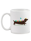 Birds On A Dachsund Mug -Jay Fleck Designs