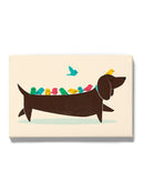 Birds On A Dachsund Wall Art -Jay Fleck Designs