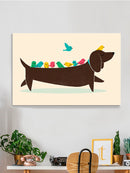 Birds On A Dachsund Wall Art -Jay Fleck Designs