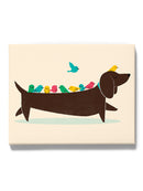 Birds On A Dachsund Wall Art -Jay Fleck Designs