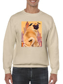Funny Pug Hoodie -Porter Hastings Designs