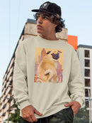 Funny Pug Hoodie -Porter Hastings Designs