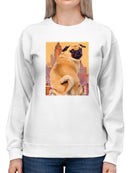 Funny Pug Hoodie -Porter Hastings Designs
