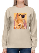 Funny Pug Hoodie -Porter Hastings Designs