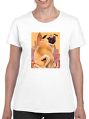 Funny Pug T-shirt -Porter Hastings Designs