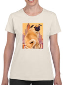 Funny Pug T-shirt -Porter Hastings Designs