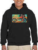 Elegant Motorcycle Hoodie -Porter Hastings Designs