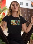 Elegant Motorcycle T-shirt -Porter Hastings Designs
