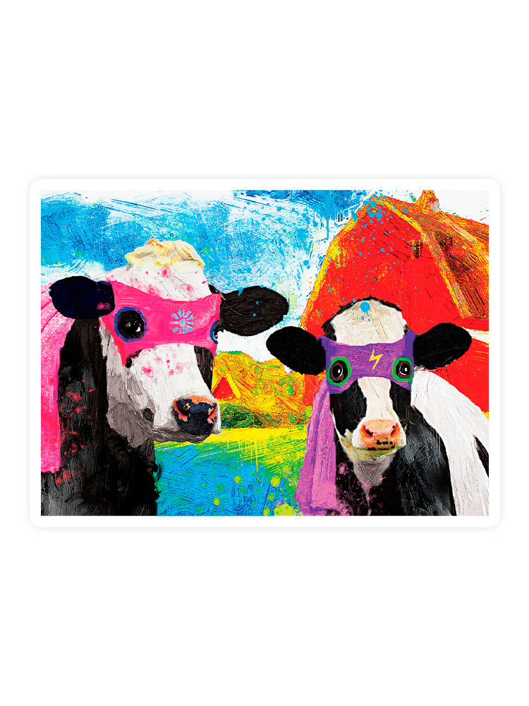 Super Cows Sticker -Porter Hastings Designs