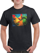 Elegant Roosters T-shirt -Porter Hastings Designs