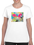 Sprayed Butterfly T-shirt -Porter Hastings Designs