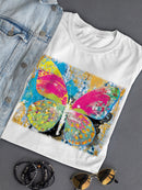 Sprayed Butterfly T-shirt -Porter Hastings Designs