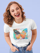 Sprayed Monarch T-shirt -Porter Hastings Designs