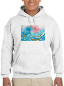 Ocean Waves With Boats Hoodie -Porter Hastings Designs