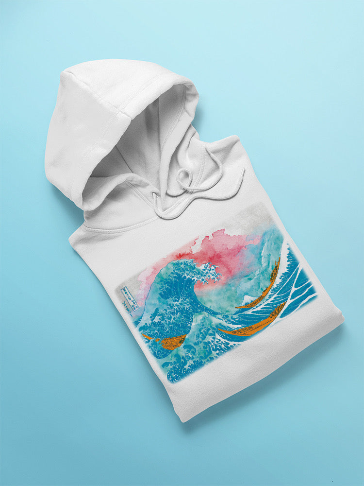 Ocean Waves With Boats Hoodie -Porter Hastings Designs