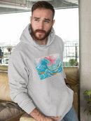 Ocean Waves With Boats Hoodie -Porter Hastings Designs