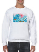 Ocean Waves With Boats Hoodie -Porter Hastings Designs