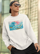 Ocean Waves With Boats Hoodie -Porter Hastings Designs