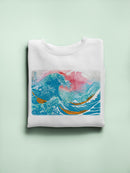 Ocean Waves With Boats Hoodie -Porter Hastings Designs