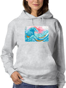 Ocean Waves With Boats Hoodie -Porter Hastings Designs