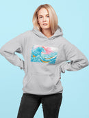Ocean Waves With Boats Hoodie -Porter Hastings Designs