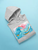 Ocean Waves With Boats Hoodie -Porter Hastings Designs