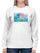 Ocean Waves With Boats Hoodie -Porter Hastings Designs