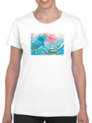 Ocean Waves With Boats T-shirt -Porter Hastings Designs