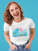 Ocean Waves With Boats T-shirt -Porter Hastings Designs