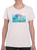 Ocean Waves With Boats T-shirt -Porter Hastings Designs