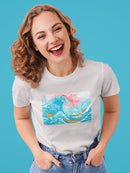 Ocean Waves With Boats T-shirt -Porter Hastings Designs