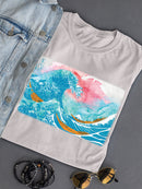 Ocean Waves With Boats T-shirt -Porter Hastings Designs